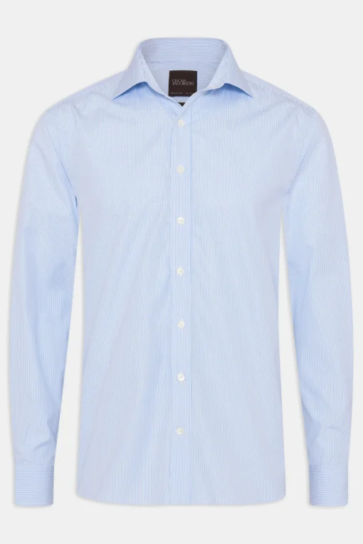 Regular Fit Cut Away Poplin Shirt