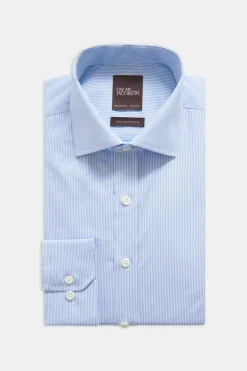 Regular Fit Cut Away Poplin Shirt