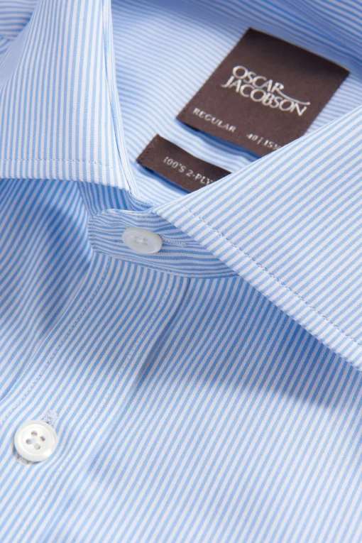 Regular Fit Cut Away Poplin Shirt