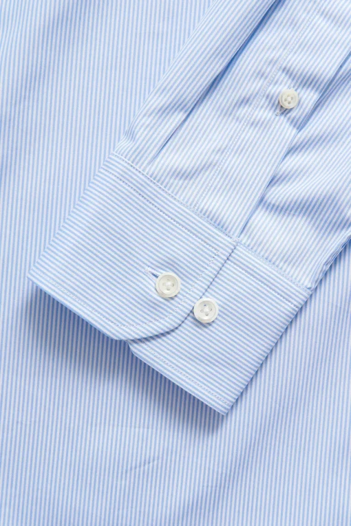 Regular Fit Cut Away Poplin Shirt