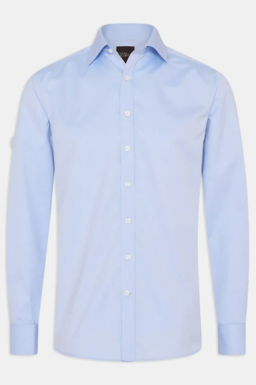 Regular Fit Cut Away Twill Shirt