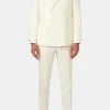 Regular Fit Double Breasted Birdseye Suit