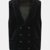 Regular Fit Double Breasted Velvet Waistcoat