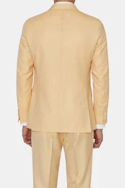 Regular Fit Double Breasted Microstructure Blazer
