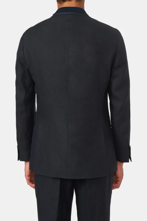 Regular Fit Double Breasted Microstructure Blazer