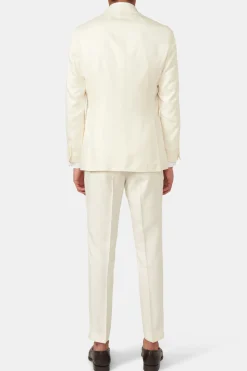 Regular Fit Double Breasted Birdseye Suit