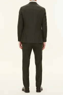 Regular Fit Double Breasted Flannel Suit