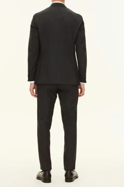 Regular Fit Double Breasted Microstructure Suit