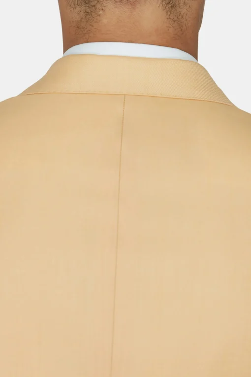 Regular Fit Double Breasted Microstructure Blazer