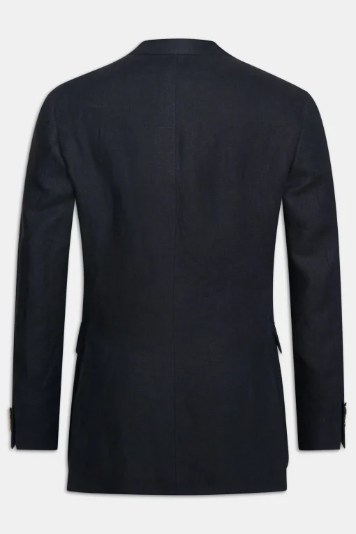 Regular Fit Double Breasted Microstructure Blazer
