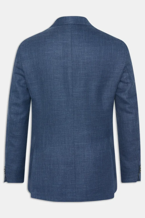Regular Fit Double Breasted Microstructure Blazer