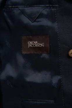 Regular Fit Double Breasted Microstructure Blazer