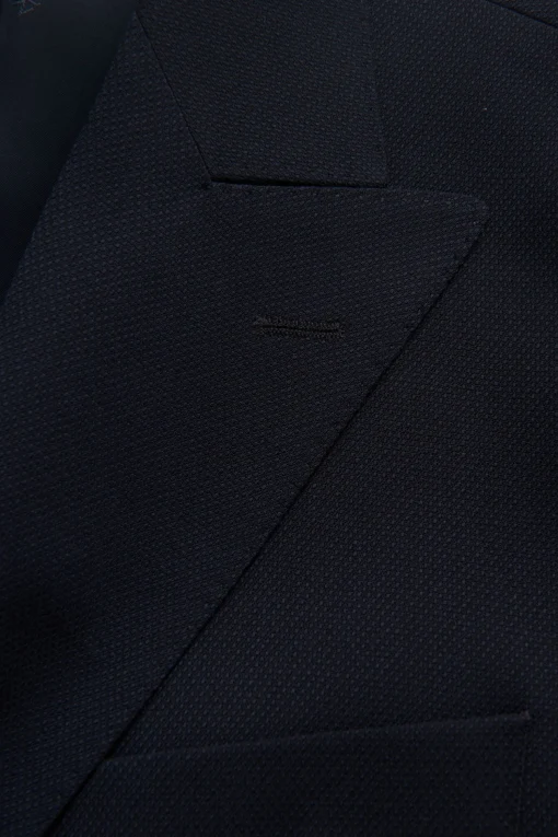 Regular Fit Double Breasted Tropical Wool Suit