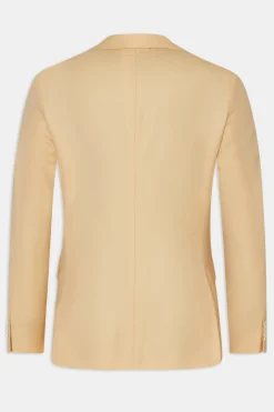 Regular Fit Double Breasted Microstructure Blazer