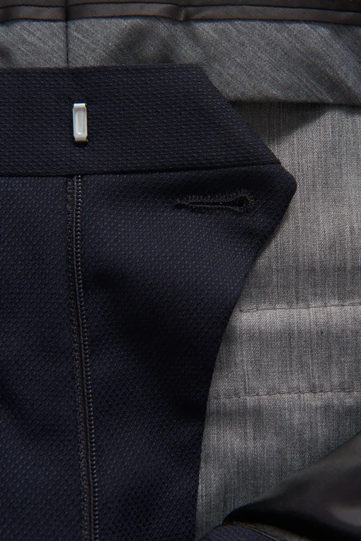 Regular Fit Double Breasted Tropical Wool Suit
