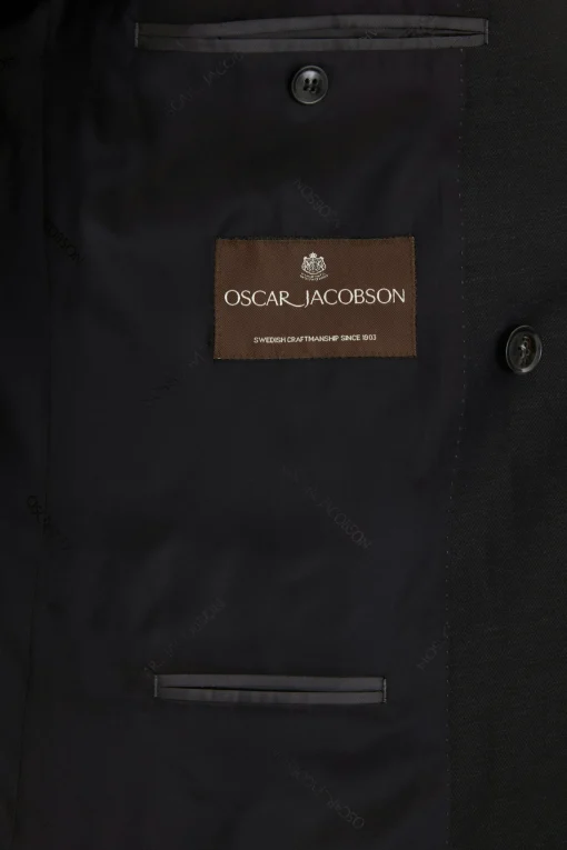 Regular Fit Double Breasted Microstructure Blazer