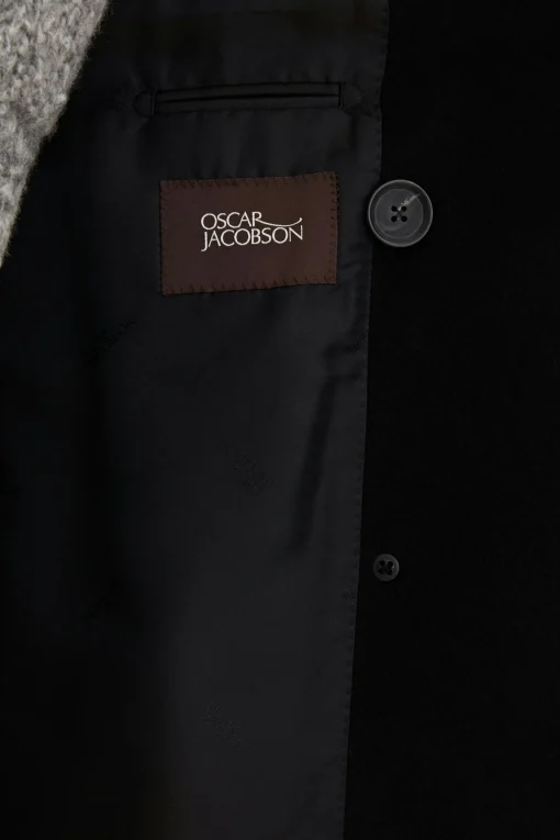 Regular Fit Double Breasted Brushed Wool Coat