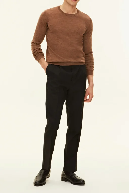 Regular Fit Extra Fine Merino Wool Roundneck Sweater