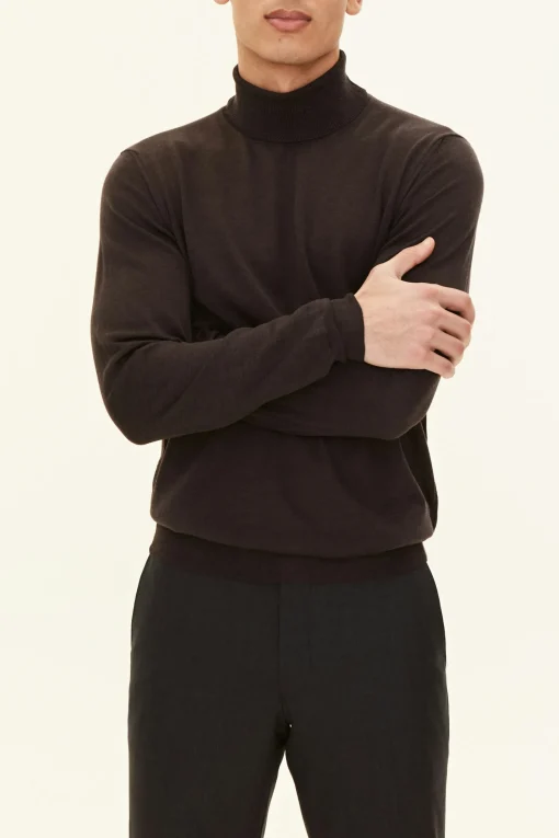 Regular Fit Extra Fine Merino Wool Rollneck