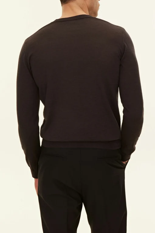 Regular Fit Extra Fine Merino Wool Roundneck Sweater