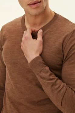 Regular Fit Extra Fine Merino Wool Roundneck Sweater