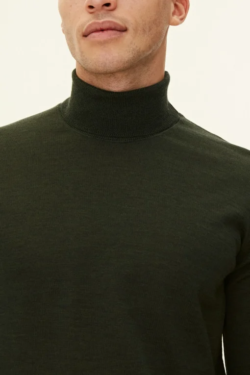 Regular Fit Extra Fine Merino Wool Rollneck