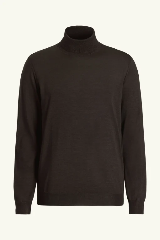 Regular Fit Extra Fine Merino Wool Rollneck