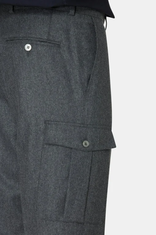 Regular Fit Flannel Trousers