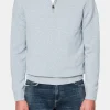 Regular Fit Half Zip Melange Sweater