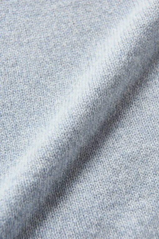 Regular Fit Half Zip Melange Sweater