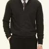 Regular Fit Half Zip Soft Wool Cashmere Sweater