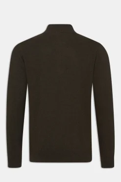 Regular Fit Half Zip Soft Wool Cashmere Sweater