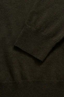 Regular Fit Half Zip Soft Wool Cashmere Sweater