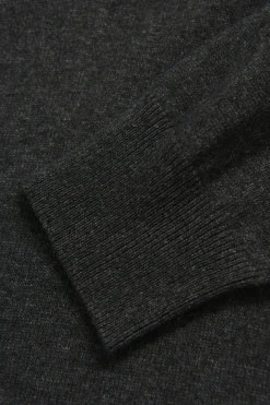 Regular Fit Half Zip Soft Wool Cashmere Sweater