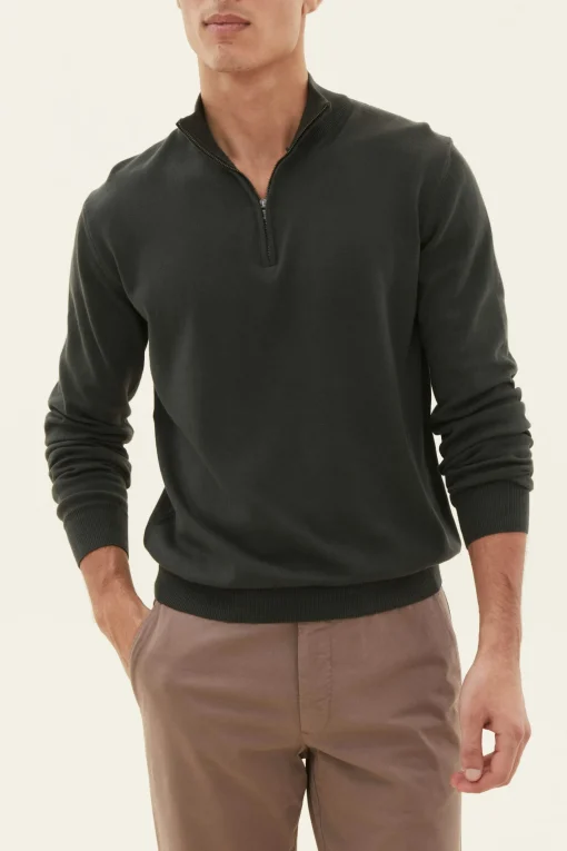 Regular Fit Half Zip Sweater