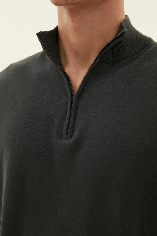 Regular Fit Half Zip Sweater