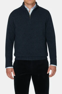 Regular Fit Half Zip Woolblend