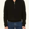 Regular Fit Heavy Knit Half Zip Sweater