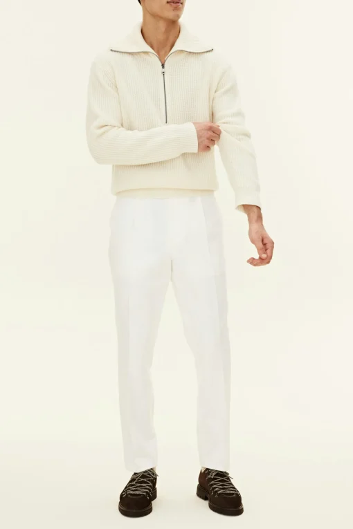 Regular Fit Heavy Knit Half Zip Sweater