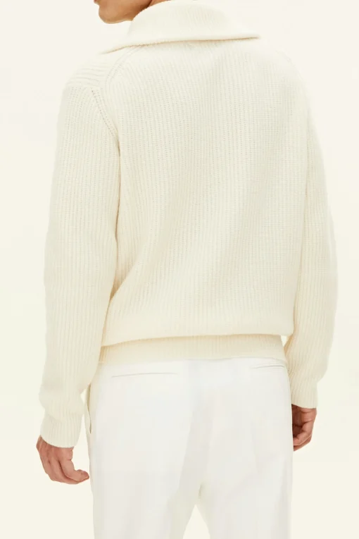 Regular Fit Heavy Knit Half Zip Sweater