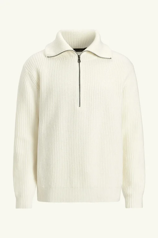 Regular Fit Heavy Knit Half Zip Sweater