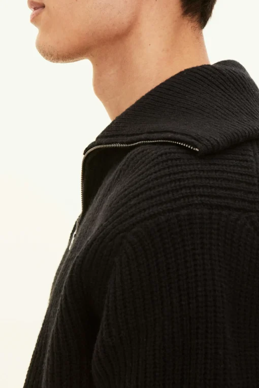Regular Fit Heavy Knit Half Zip Sweater
