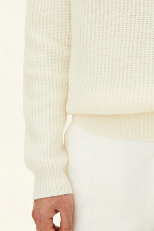 Regular Fit Heavy Knit Half Zip Sweater