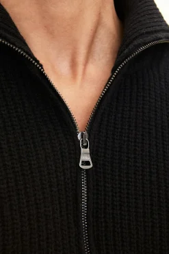 Regular Fit Heavy Knit Half Zip Sweater