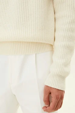 Regular Fit Heavy Knit Half Zip Sweater