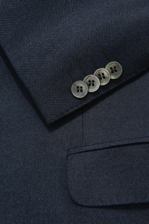 Regular Fit Herringbone Blazer