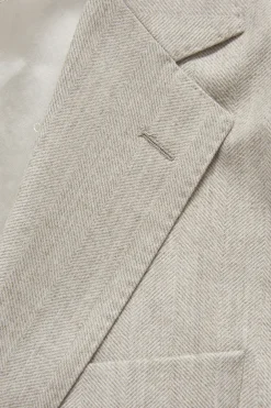 Regular Fit Herringbone Blazer