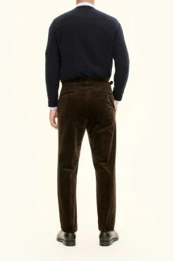 Regular Fit High Waist Corduroy Trousers