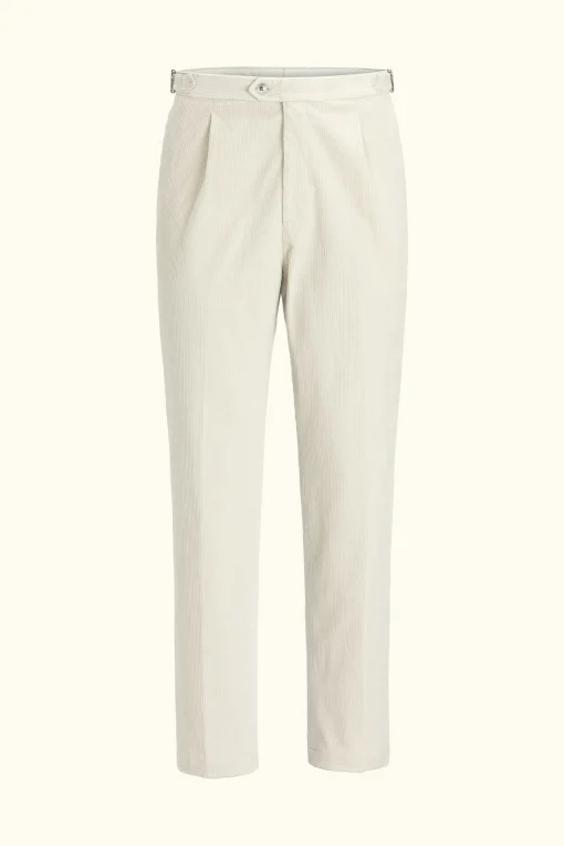 Regular Fit High Waist Corduroy Trousers