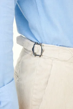 Regular Fit High Waist Corduroy Trousers